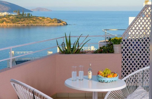 Agios Nikolaos Apartamento | Bellevue Suites Studio 3 with Sea View