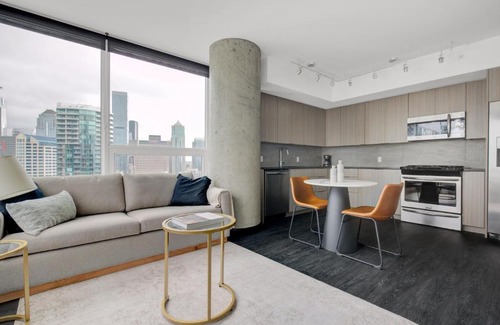 Belltown Apartamento | Belltown 1BR w Gym Pet Area nr Metro SEA-288