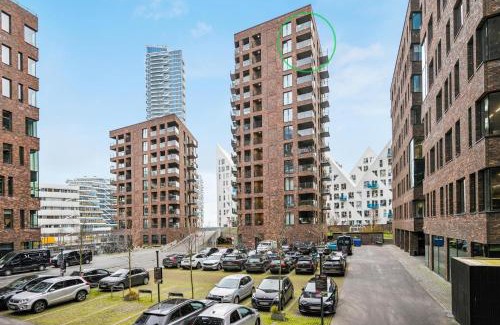 Aarhus C Apartamento | Best Private Seaview Apartment - 2 Balconies, 11th Floor, Elevator, Friendly Lively Area