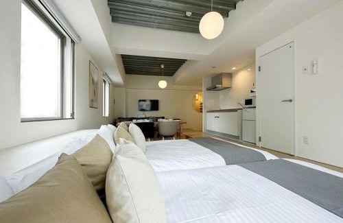 Hiroshima City Centre Apartamento | bHOTEL Arts Dobashi - New Studio Apt in the City Center for 6Ppl