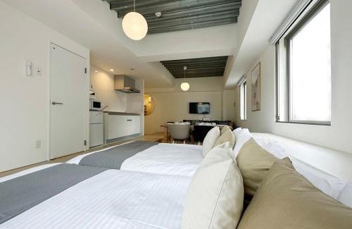 Hiroshima City Centre Apartamento | bHOTEL Arts Dobashi - Studio Apt for 6 Ppl Near Peace Park
