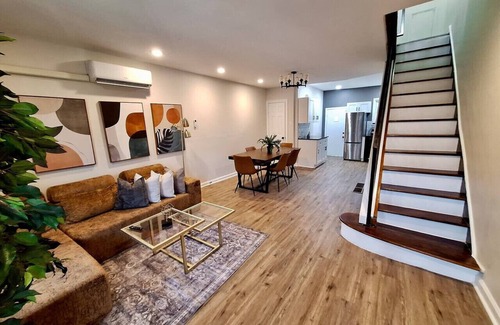 South Philadelphia West Apartamento | Bi-Level 3 BR plus Finished Basement | Sleeps 12