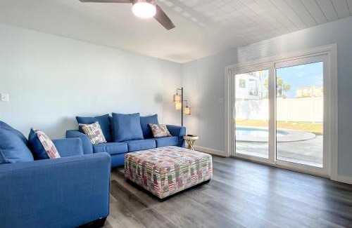 New Smyrna Beach Casa | Bikini Bottom Duplex with Pool ~ 2 Minutes from Beach Flagler Avenue