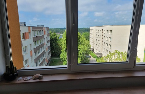 Klaipeda Apartamento | Birds, trees, river - that was our home for a while. Enjoy!