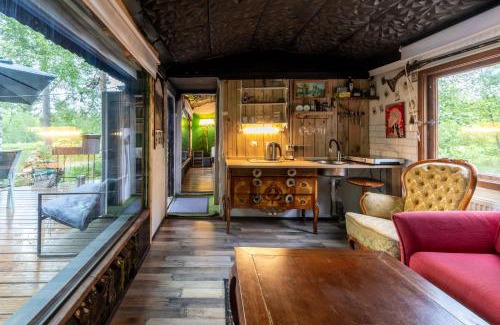 Pedvale Chalet De Esquí | Black house in the forest with Hot Tube and Home theater for movies