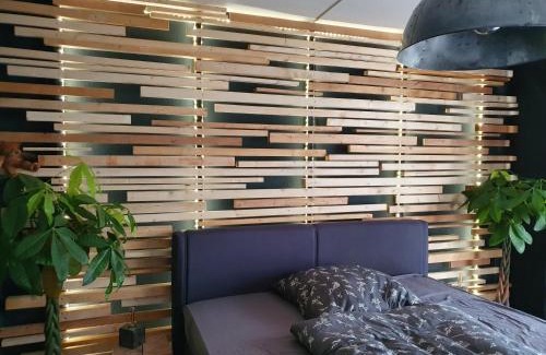Cottbus Apartamento | Black & Wood Design FeWo im Zentrum