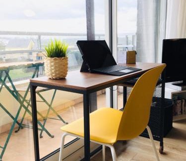 Courseulles-sur-Mer Apartamento | Bleu Salé - F2 Courseulles avec balcon