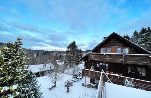 Altenau Apartamento | Blockhausflair mit Kamin, Balkon und Bergpanorama