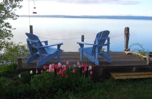 Kingsport Cabaña | Blomidon Rose Fan Cottage por el agua