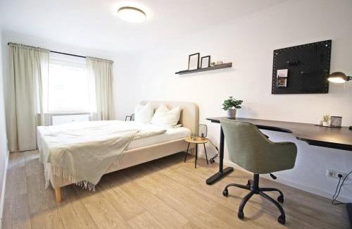 Jena-Zentrum Apartamento | Blossfeld-Apartments XL-Ferienwohnung Jena Zentrum, 2 Schlafzimmer, W-Lan, Waschtrockner, inkl kostenlosem Parkplatz