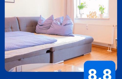 Rathausviertel Apartamento | Blue Chili 01 - TOP City Lage am HBhf Boxspringbett bis 4 Pers