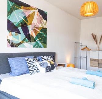 Rathausviertel Apartamento | Blue Chili 01 - TOP City Lage am HBhf Boxspringbett bis 4 Pers