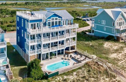 Ocean Sound Village Casa | Blue Haven | Oceanfront| Pool | Hot Tub | North Topsail Beach | Luxury Vacation Rental