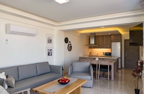 Platanes Villa | Nueva villa moderna frente al mar en Platanes Rethymno, No se necesita coche Blue Oyster 3