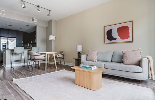 Woodmont Triangle Apartamento | Blueground | Bethesda 1bd apartment