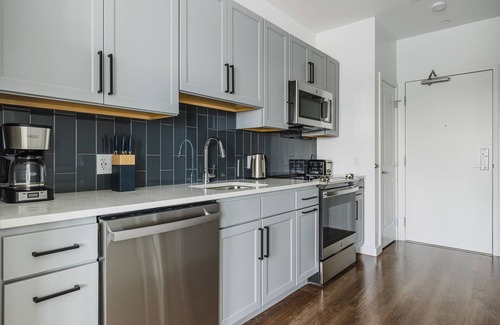 Neponset - Port Norfolk Apartamento | Blueground | Dorchester 2bd apartment