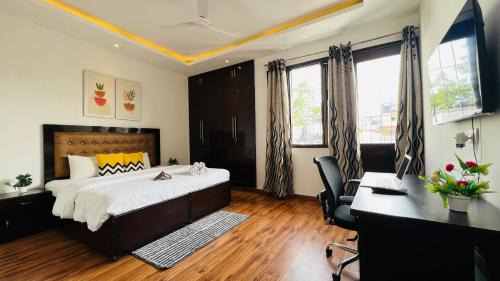 Defence Colony Apartamento | BluO 1BHK Defence Colony Mkt - Balcony, Parking