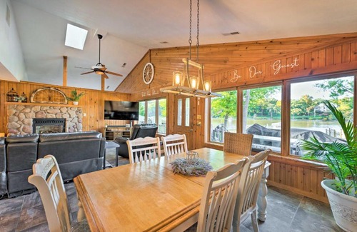 Newville Casa | Boat Dock and Backyard Rock River Retreat