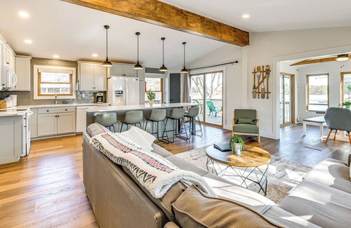 Nekoosa Casa | Boat Dock, Hot Tub & Deck: Lakefront Nekoosa Home!