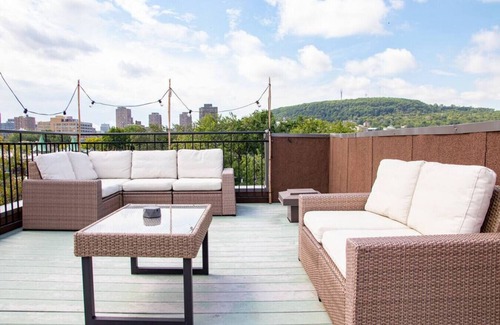 Plateau Mont Royal Apartamento | Bohemian/2Bds/Rooftop/Terraces/Plateau/St-Denis/AC