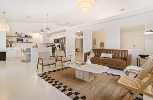 Black Mountain Casa | Bohemian Modern Dream Home with Strip Views, Pool & Spa, Pool Table & Games