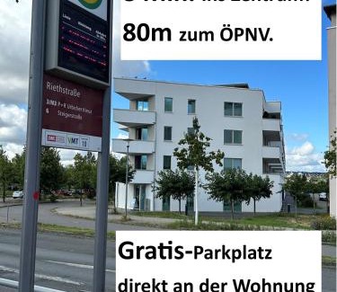 Andreasvorstadt Apartamento | BohnApartments - Nordkap-SUITEN - gratis Parkplatz - moderner Neubau - Erdgeschoss - Fußbodenheizung