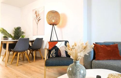 Andreasvorstadt Apartamento | BohnApartments - Nordkap-SUITEN - gratis Parkplatz - moderner Neubau - Erdgeschoss - Fußbodenheizung