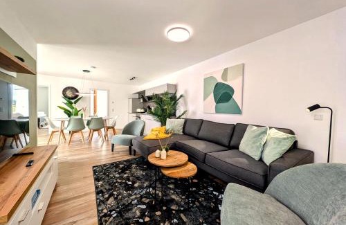 Andreasvorstadt Apartamento | BohnApartments - Nordkap-SUITEN - gratis Parkplatz - moderner Neubau - Erdgeschoss - Fußbodenheizung