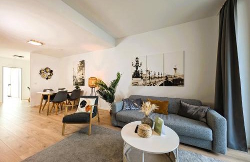 Andreasvorstadt Apartamento | BohnApartments - Nordkap-SUITEN - gratis Parkplatz - moderner Neubau - Erdgeschoss - Fußbodenheizung