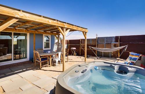 Twentynine Palms Casa | Boho Bungalow with Hot Tub 16 Mi to Joshua Tree NP