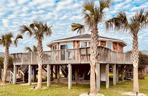 Ocean City Beach Cabaña | Boho round house with beach across street, 2nd row