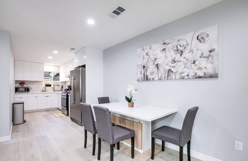 Mayflower Village Casa | Brand New 2BR Home with Backyard Lounge & Free Parking