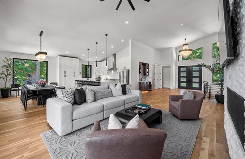 Mooresville Casa | Brand New 4000+ sq ft house with pool, hot tub, amazing deck and amenities