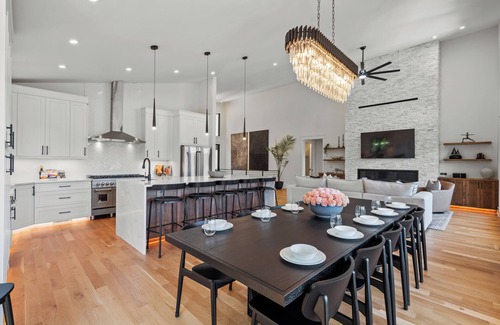 Mooresville Casa | Brand New 4000+ sq ft house with pool, hot tub, amazing deck and amenities