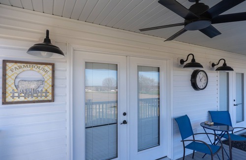 St. Clair County Apartamento | Brand new apartment with full kitchen, porch and patio.1 King/1sofa bed/ 1 bath