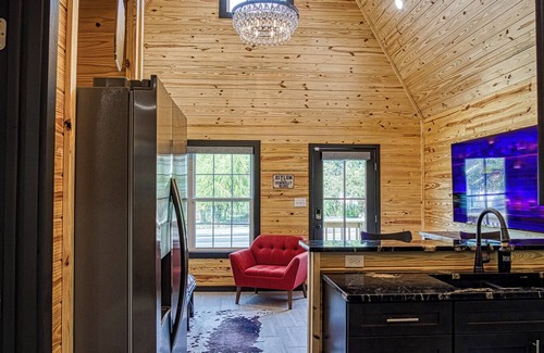 Hot Springs Cabina | Brand New Cabin with Hot Tub-Walk to Bathhouse Row "The Cuckoo's Nest"