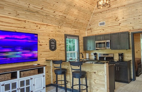 Hot Springs Cabina | Brand New Cabin with Hot Tub-Walk to Bathhouse Row "The Cuckoo's Nest"