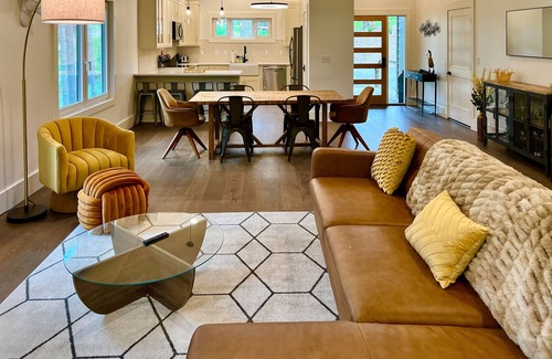 Weaverville Casa | Brand-new home near Weaverville with game room, private hot tub, firepit, & BBQ