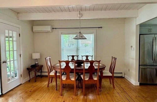 East Falmouth Casa | BRAND NEW LISTING! 2BD Pond Front Home--A/C, Sun Room, Enclosed Outdoor Shower, Wonderful Water Views