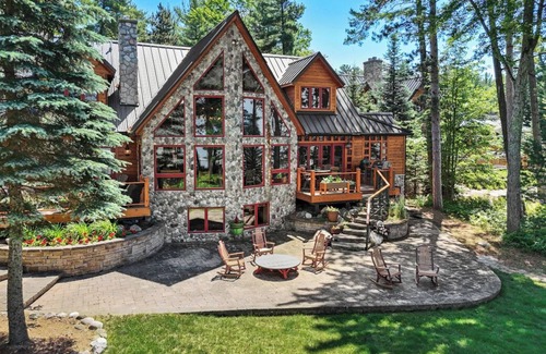 Higgins Lake Cabaña | BRAND NEW LISTING Whispering Pines Lodge ON Higgins Lake, beautiful sunsets!