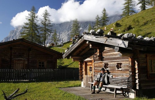 Schildlehen Cabina | Brandhof Chalets am Berg - cozy hut/1 bedroom/ shower, WC