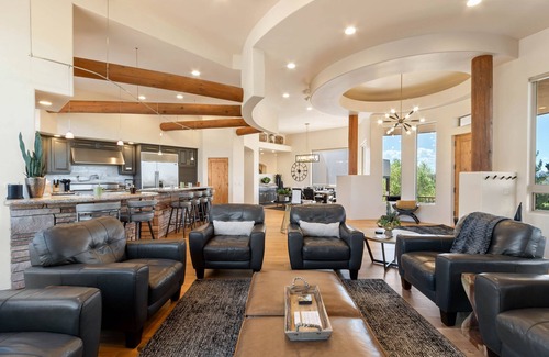 West Sedona Casa | Breathtaking Luxury Estate Perched High, Panoramic Views, Pool & Hot Tub!