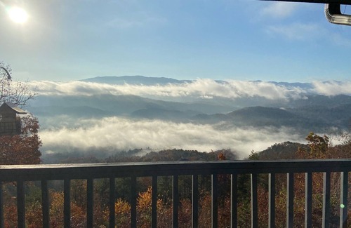 Sevierville Cabina | Impresionantes vistas de Smoky Mts, a minutos de Gatlinburg, retiro perfecto