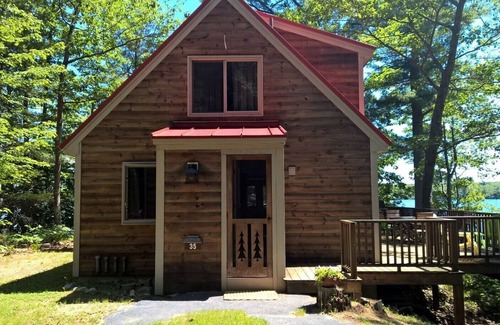 Bridgton Cabina | Bridgton, Maine, muy privada cabina Long Lake Waterfront