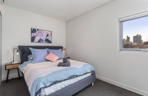 East Perth Apartamento | Bright 3bdrm City Skyline Views Catbus,waca,optus