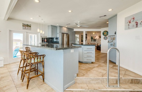 Bermuda Beach Casa | Bright & Airy Beachfront Home w/ Gulf Views, Chef's Kitchen - Steps from Sand!