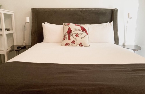 Canmore Hotel | Bright Queen-Bed Hotel Room/Walking to DT/Bus Stop/Shops/Free UG Parking & Wi-Fi
