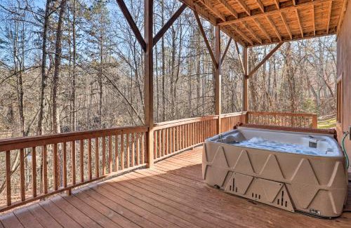 Bryson City Casa | Bryson City Cabin with Private Hot Tub and Game Room