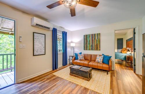 Bryson City Apartamento | Bryson City Riverfront Condo with Fire Pit and Grill!