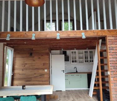 Brodnica Gorna Casa | Brzozowisko - domek z balią na Kaszubach